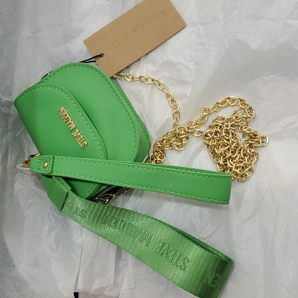 Steve Madden‎ bwaldo green flare wristlet belt bum bag with 3 removable straps - Picture 12 of 12